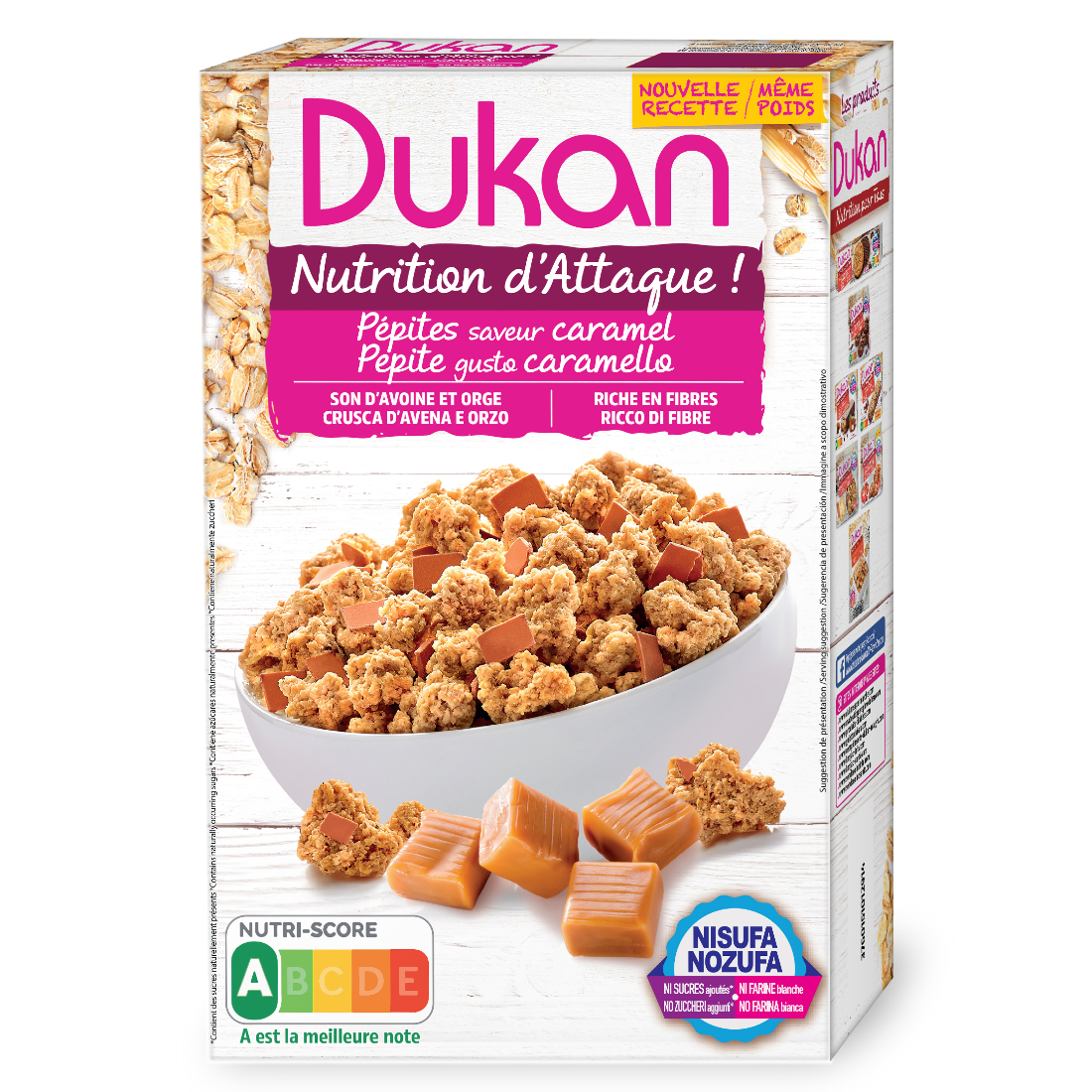 Dukan Δημητριακά Clusters με γεύση καραμέλα 350g